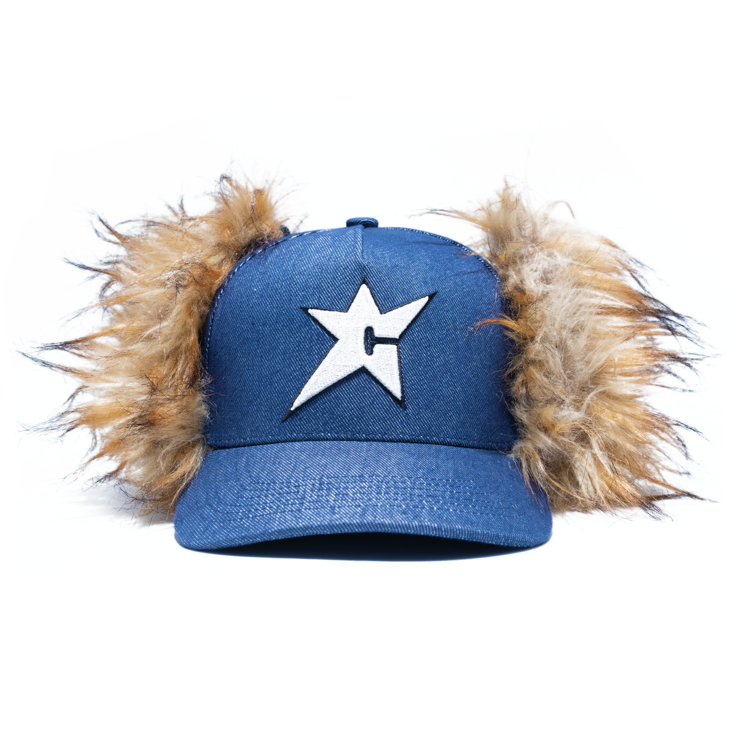 C-Star Fur Hat - Dark Denim — Carpet Company